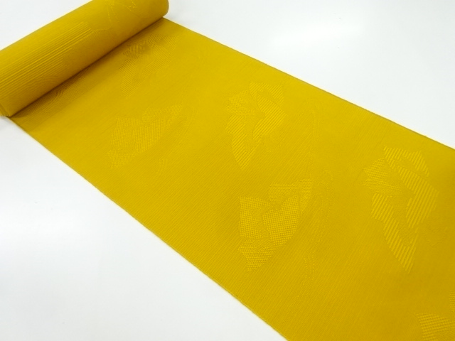 JAPANESE KIMONO / ANTIQUE BOLT FOR HASSUN OBI / WOVEN FLOWER